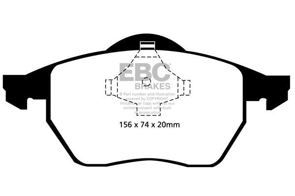 EBC Brakes Bundle – Front 288mm BSD Discs with Greenstuff 2000 Pads – PD16KF010