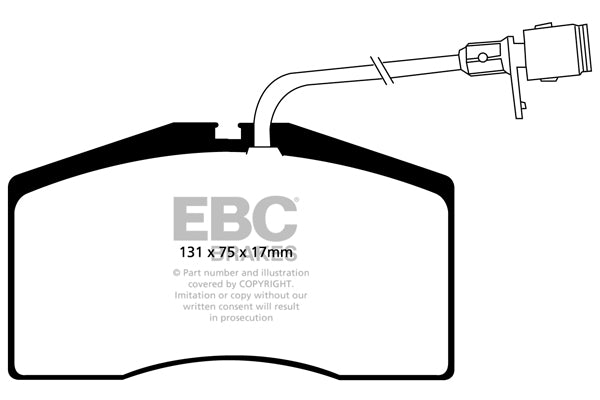 EBC Brakes Yellowstuff 4000 Series Street – DP41327R