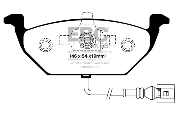 EBC Brakes Yellowstuff 4000 Series Street – DP41329R