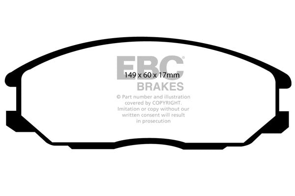 EBC Brakes Yellowstuff 4000 Series Street – DP41332R