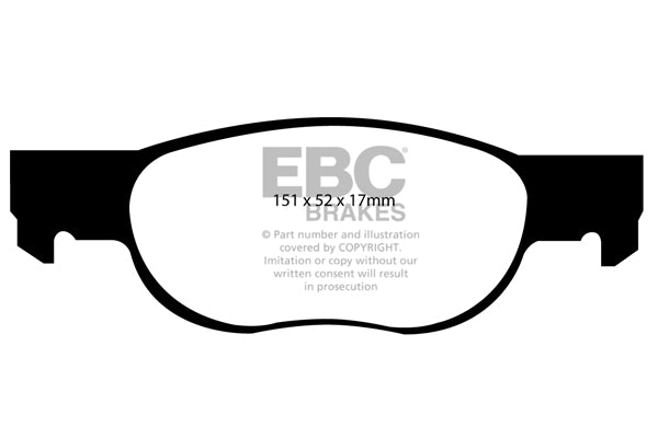 EBC Brakes Ultimax OE Replacement Brake Pad Set – DP1336