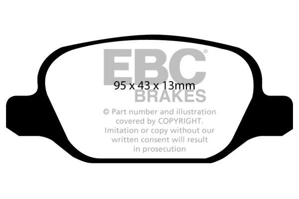 EBC Brakes Greenstuff 2000 Series Sport Brake Pad Set DP21338 - Performance HQ - United Kingdom
