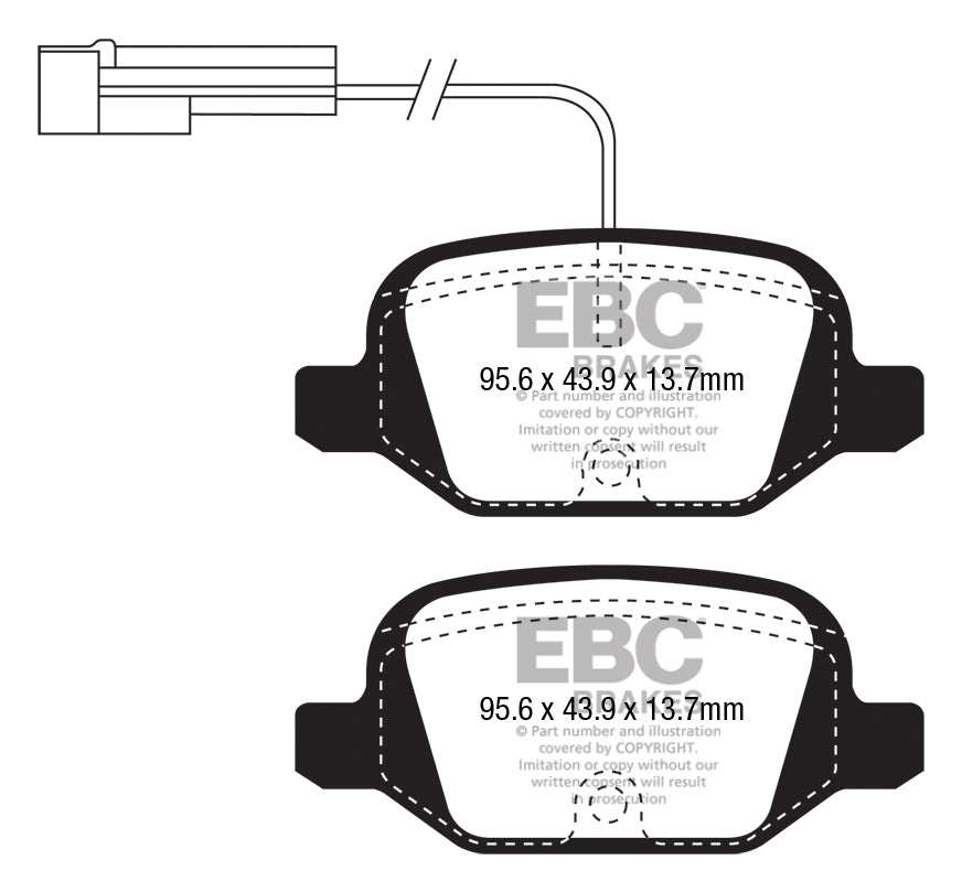 EBC Brakes Greenstuff 2000 Series Sport Brake Pad Set DP21338/2 - Performance HQ - United Kingdom