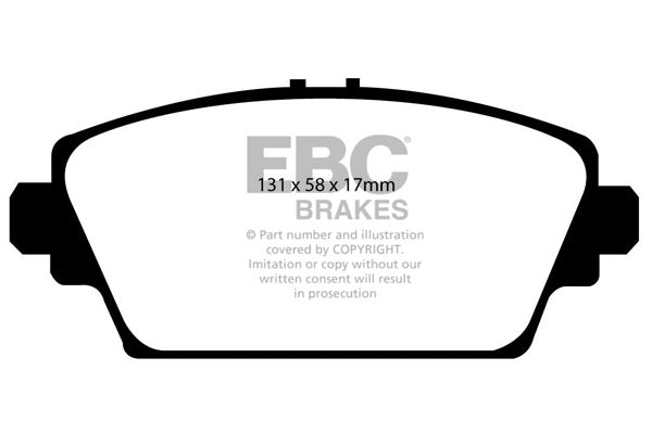 EBC Brakes Bundle – Front 282mm BSD Discs with Bluestuff Pads – PD19KF356