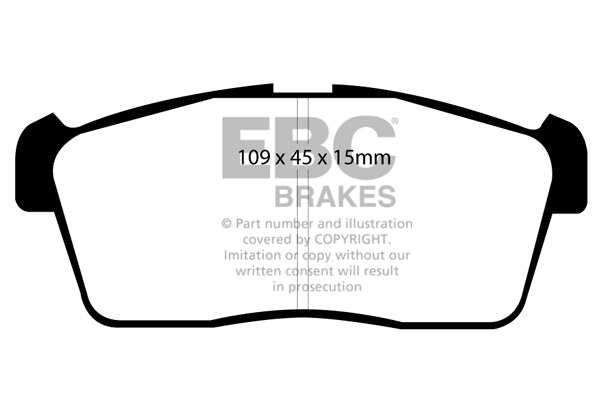 EBC Brakes Greenstuff 2000 Series Sport Brake Pad Set DP21344 - Performance HQ - United Kingdom