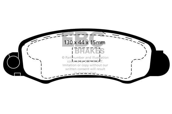 EBC Brakes Ultimax OE Replacement Brake Pad Set – DP1345