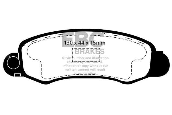 EBC Brakes Greenstuff 2000 Series Sport Brake Pad Set DP21345 - Performance HQ - United Kingdom