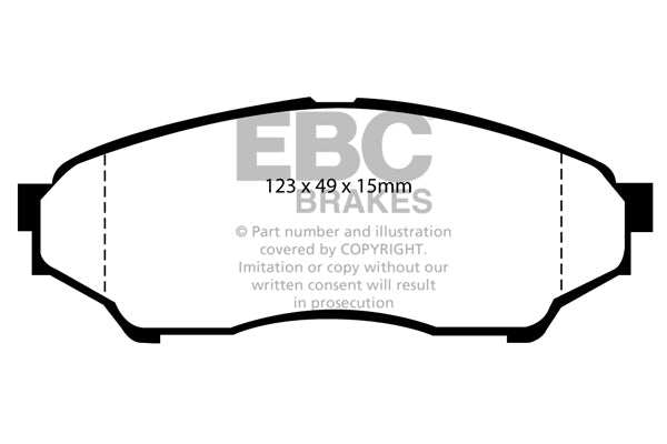 EBC Brakes Ultimax OE Replacement Brake Pad Set DP1347 - Performance HQ - United Kingdom