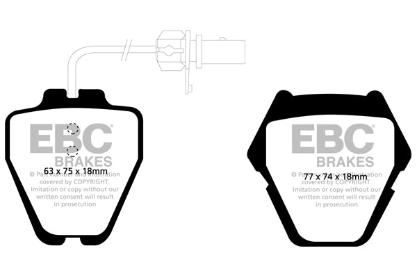 EBC Brakes Yellowstuff 4000 Series Street – DP41348R