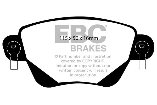 EBC Brakes Yellowstuff 4000 Series Street – DP41350R