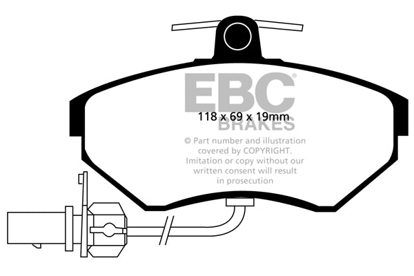 EBC Brakes Bundle – Front 288mm BSD Discs with Greenstuff 2000 Pads – PD16KF081