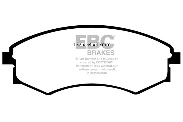 EBC Brakes Ultimax OE Replacement Brake Pad Set – DP1358