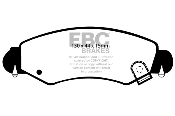 EBC Brakes Ultimax OE Replacement Brake Pad Set – DP1361