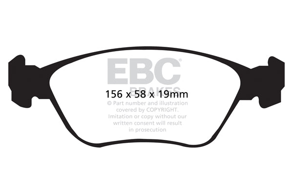 EBC Brakes Yellowstuff 4000 Series Street – DP41362R