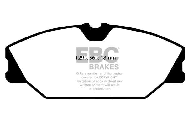 EBC Brakes Ultimax OE Replacement Brake Pad Set DP1369 - Performance HQ - United Kingdom
