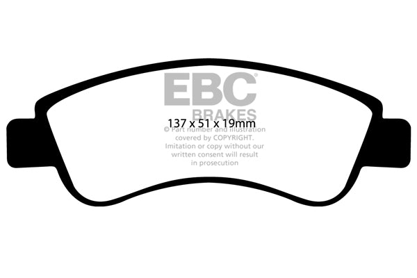 EBC Brakes Yellowstuff 4000 Series Street – DP41374R