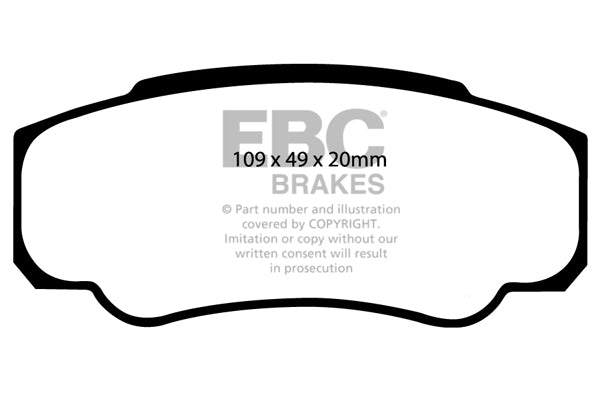 EBC Brakes Ultimax OE Replacement Brake Pad Set – DP1378
