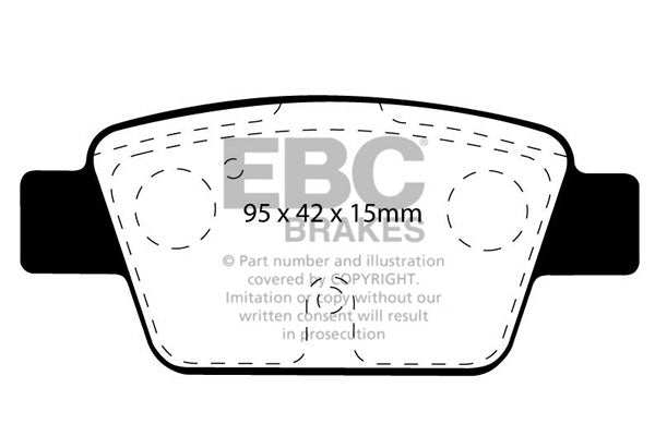 EBC Brakes Ultimax OE Replacement Brake Pad Set DP1381 - Performance HQ - United Kingdom