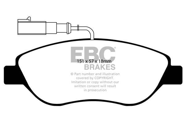 EBC Brakes Yellowstuff 4000 Series Street – DP41382/2R