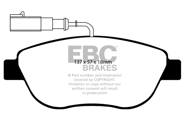 EBC Brakes Yellowstuff 4000 Series Street – DP41383R