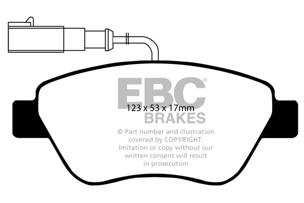 EBC Brakes Ultimax OE Replacement Brake Pad Set – DP1384