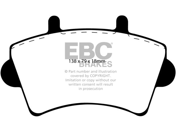 EBC Brakes Ultimax OE Replacement Brake Pad Set – DP1386