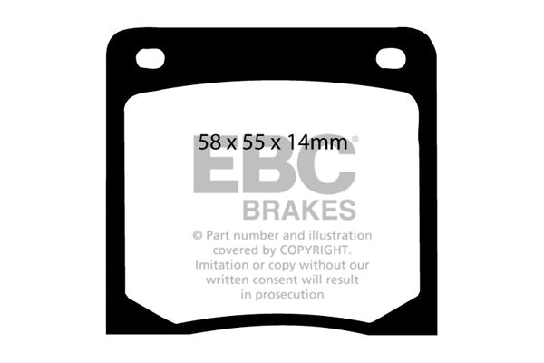 EBC Brakes Ultimax OE Replacement Brake Pad Set – DP139