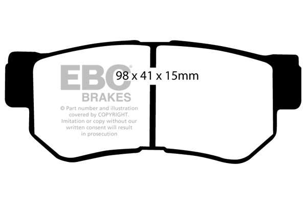EBC Brakes Ultimax OE Replacement Brake Pad Set DP1392 - Performance HQ - United Kingdom