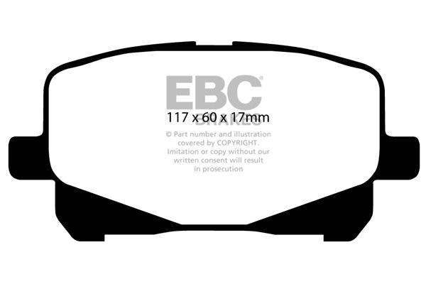 EBC Brakes Ultimax OE Replacement Brake Pad Set – DP1399