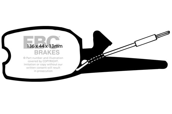 EBC Brakes Ultimax OE Replacement Brake Pad Set – DP140