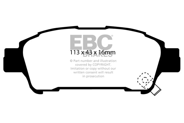 EBC Brakes Ultimax OE Replacement Brake Pad Set – DP1401