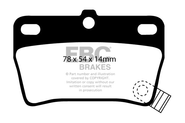 EBC Brakes Ultimax OE Replacement Brake Pad Set – DP1403