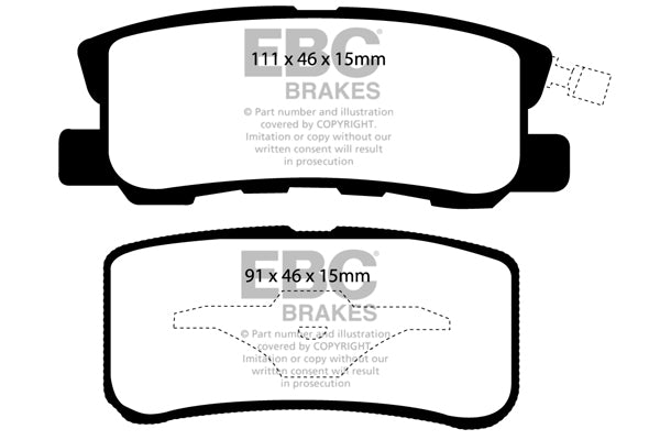 EBC Brakes Yellowstuff 4000 Series Street – DP41397R