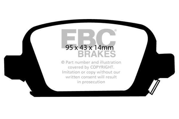 EBC Brakes Bundle Rear 240mm GD Discs with Yellowstuff Pads PD13KR441 - Performance HQ - United Kingdom