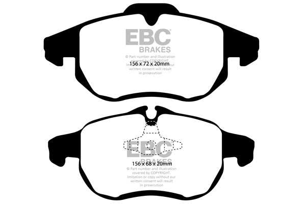 EBC Brakes Greenstuff 2000 Series Sport Brake Pad Set DP21414 - Performance HQ - United Kingdom