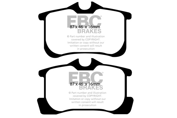 EBC Brakes Ultimax OE Replacement Brake Pad Set – DP1422