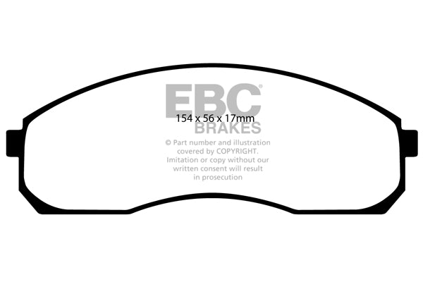 EBC Brakes Ultimax OE Replacement Brake Pad Set – DP1423