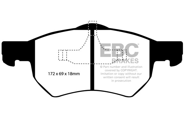 EBC Brakes Yellowstuff 4000 Series Street – DP41425R