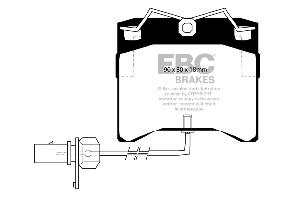 EBC Brakes Ultimax OE Replacement Brake Pad Set – DP1429
