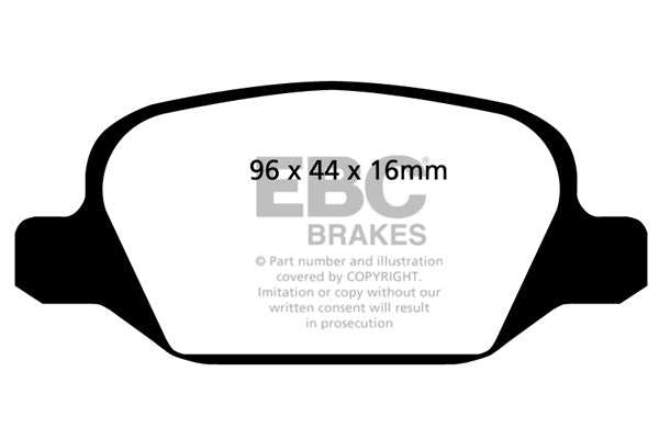 EBC Brakes Ultimax OE Replacement Brake Pad Set DP1430 - Performance HQ - United Kingdom