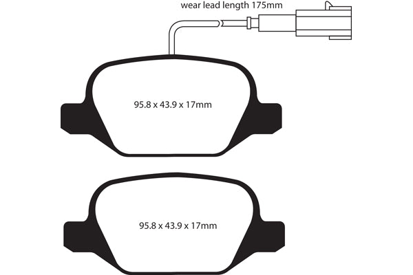 EBC Brakes Yellowstuff 4000 Series Street – DP41425R