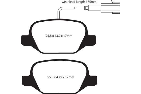 EBC Brakes Greenstuff 2000 Series Sport Brake Pad Set DP21430/2 - Performance HQ - United Kingdom