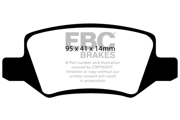 EBC Brakes Ultimax OE Replacement Brake Pad Set – DP1438
