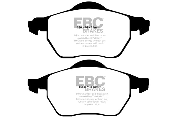 EBC Brakes Yellowstuff 4000 Series Street – DP41435R