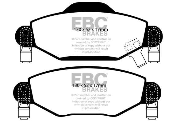 EBC Brakes Greenstuff 2000 Series Sport Brake Pad Set DP21446 - Performance HQ - United Kingdom