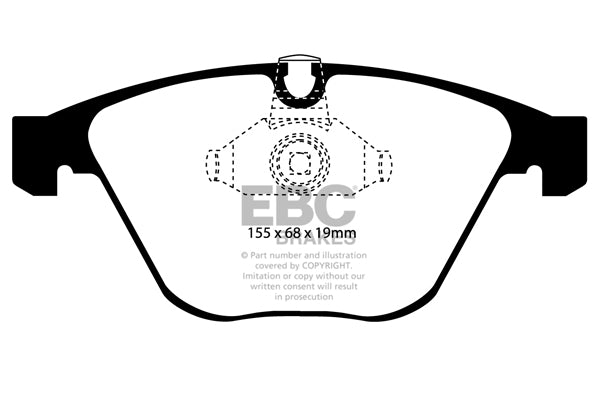 EBC Brakes Bundle – Front 324mm GD Discs with Bluestuff Pads – PD14KF437