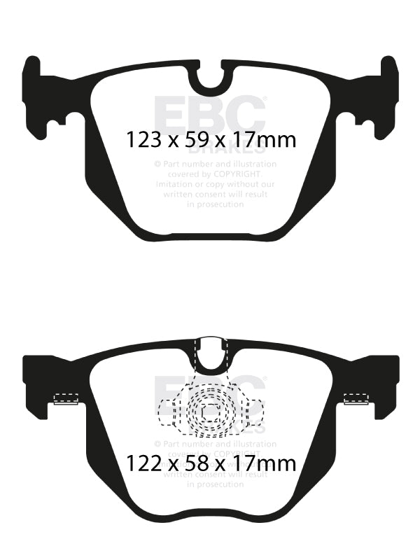 EBC Brakes Ultimax OE Replacement Brake Pad Set – DP1450