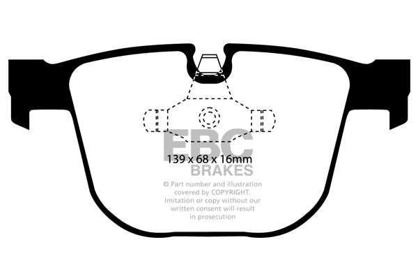 EBC Brakes Redstuff 3000 Series Sport Brake Pad Set DP31451C - Performance HQ - United Kingdom