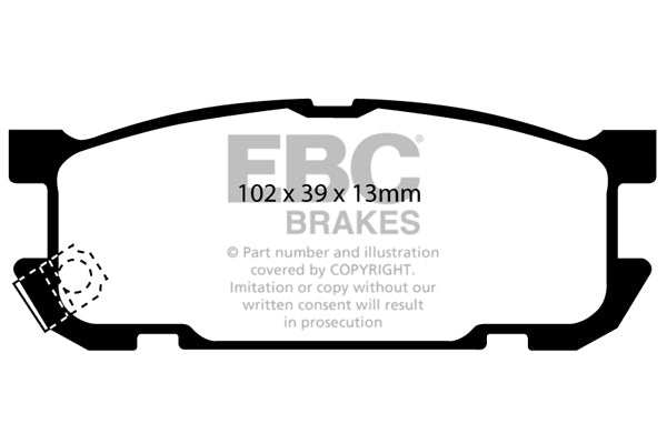 EBC Brakes Greenstuff 2000 Series Sport Brake Pad Set DP21453 - Performance HQ - United Kingdom