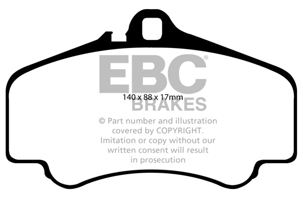 EBC Brakes Ultimax OE Replacement Brake Pad Set – DP814